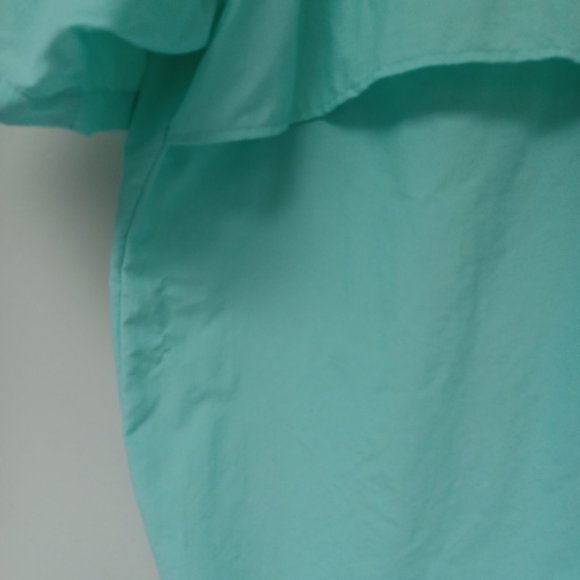 SOLD!Columbia PFG Omni-Shade Fishing Shirt, Vented Back, Light Turquoise, XL - Picture 6 of 7